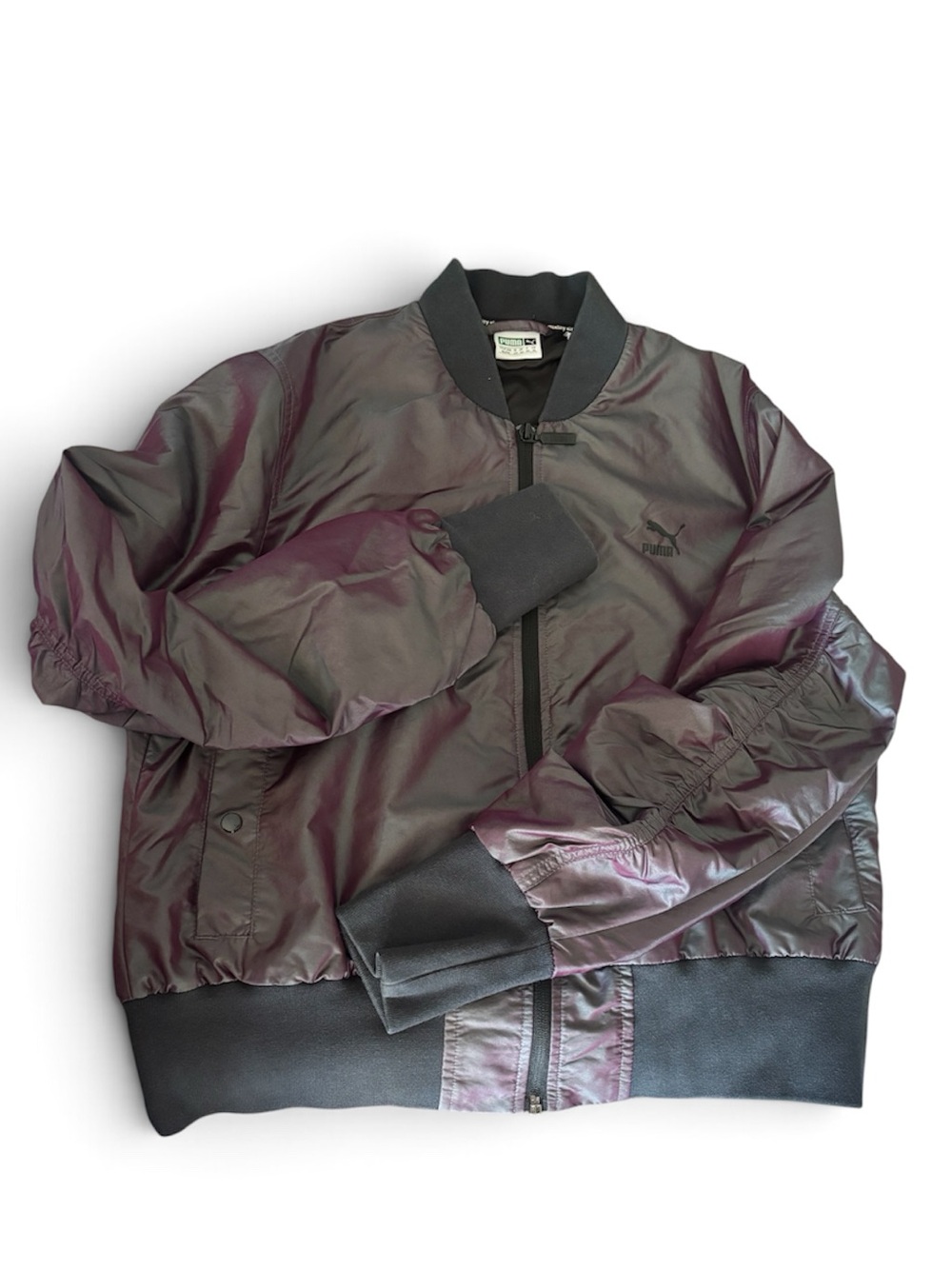 Puma Women’s Shimmer Burgundy Bomber Jacket